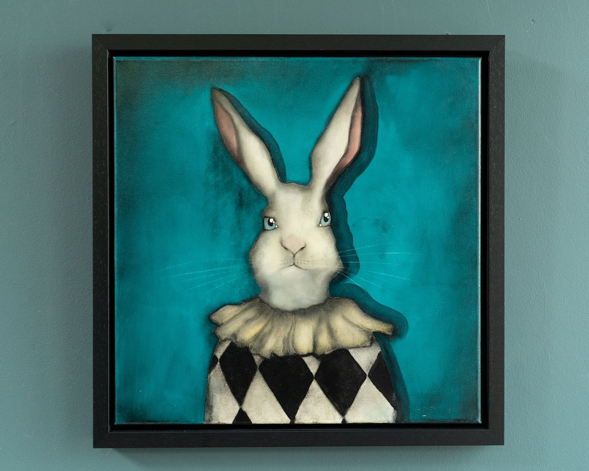 Heidi Wickham original Irish art Ireland box cat beautiful painting art on the wild atlantic way Ireland Kilbaha Gallery Irish art and Interiors