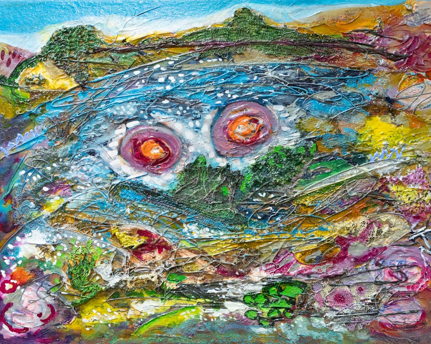 Media Original Art beautiful colours rich colour palettes expressionism interiors art and interiors beautiful collectable work